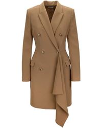 Elisabetta Franchi - Double-Breasted Coats - Lyst