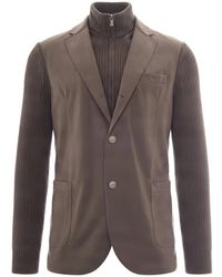 Eleventy - Jassen ,Bruin ,Wol Blazers - Lyst