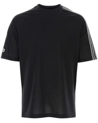 Y-3 - T-shirt oversize in cotone nero - Lyst