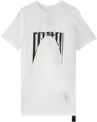 Rick Owens - Tops ,Wit ,Katoen Small Level T-Shirt - Lyst