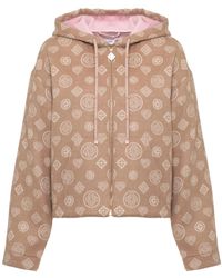 CASABLANCA - Monogram Zip-Up Hoodie - Lyst