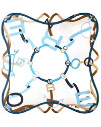 Borbonese - Zijde Twill Foulard - Lyst