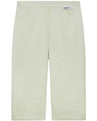 Gcds - Broeken ,Groen ,Katoen Vichy Capri Broek - Lyst