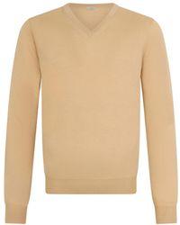 Malo - Cashmere V-Hals Trui - Lyst