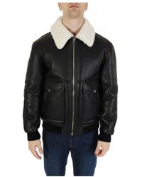 HUGO - Leather Jackets - Lyst