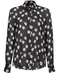 Pinko - Jacquard Overhemd Met Patroon En Lange Mouwen - Lyst
