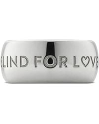 Gucci - Blind For Love Wide Ring - Lyst