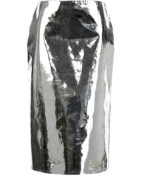 Jil Sander - Leren Kokerrok - Lyst