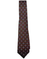 Kiton - Seidenkrawatte Mit Blumenmuster - Lyst