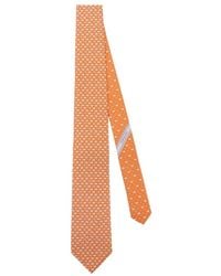 Ferragamo - Seidenkrawatte Mit Mikro-Muster - Lyst