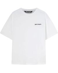 Palm Angels - Es T-Shirt mit Besticktem Logo - Lyst