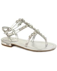 Guess - Flache Sandalen - Lyst