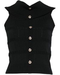 Liu Jo - Knit Bardot-Neck Top - Lyst