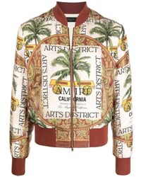 Amiri - Giacca Di Seta Stampata - Lyst