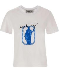 Iceberg - Roma print baumwoll t-shirt - Lyst