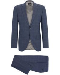 HUGO - Kostuums ,Blauw ,2-Delig Pak - Lyst