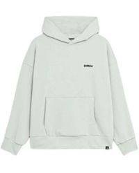 Barrow - Weißer Kapuzenpullover Mit Teddy-Details - Lyst