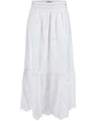 Guess - Falda frida san gallo encaje - Lyst