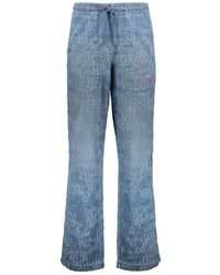 DIESEL - Jeans ,Blauw ,Katoen Track Pants - Lyst