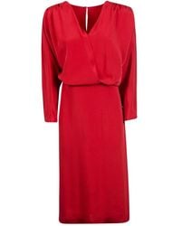 Alberta Ferretti - Kleedjes ,Rood ,117C Abito Jurk - Lyst