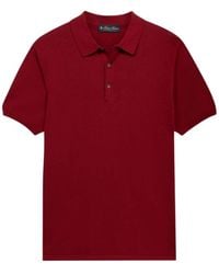Brooks Brothers - Tops ,Rood ,Katoen Gemerceriseerd Katoenen Knit Polo - Lyst