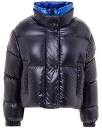 Add - Blaue Polyamid Daunenjacke Mit Reißverschluss - Lyst