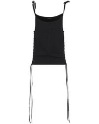 Balenciaga - Lace-Up Tank Top - Lyst