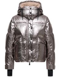 Moncler - Jassen ,Grijs ,Polyester Down Jacket - Lyst