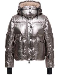 Moncler - Jassen ,Grijs ,Polyester Down Jacket - Lyst