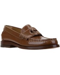 Gucci - Slip-On Leren Loafers - Lyst