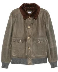 Brunello Cucinelli - Leather Jackets - Lyst