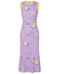 Moschino - Bedrucktes Kleid Aus Technischem Jersey - Lyst