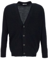 Paolo Pecora - Geribbelde Cardigan - Lyst