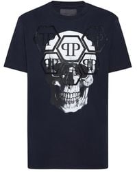 Philipp Plein - T-Shirt Rundhals Ss Stones Skull - Lyst