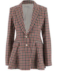 JW Anderson Checked Blazer - Rood