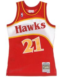Mitchell & Ness - Fitness ,Rood ,Polyester Dominique Wilkins Nba Swingman Jersey - Lyst