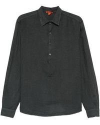 Barena - Overhemden ,Grijs ,Linnen Camicia Pavan - Lyst