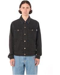 Rassvet (PACCBET) - Jassen ,Zwart ,Denim Klassieke Denim Jacket Met Logo Schrijven - Lyst
