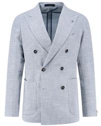 Tagliatore - Double-Breasted Blazer - Lyst