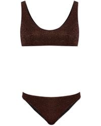Oséree - Badmode ,Bruin ,Tweed Lumiere Sporty Set - Lyst
