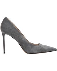 ESTRO - Graue Velours Pumps - Lyst