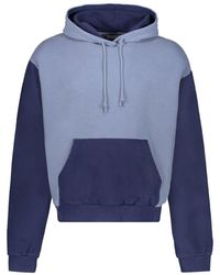 John Elliott - Gerippter kapuzenpullover mit kontrastierenden einsätzen - Lyst