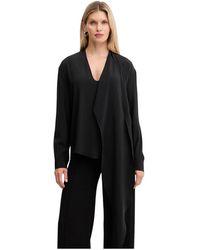 SIMONA CORSELLINI - Top Met Lange Mouwen En Draperie - Lyst
