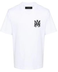Amiri - Tops ,Wit ,Katoen Ma Core Logo Tee - Lyst