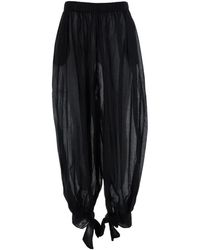 ANDAMANE - Broeken ,Zwart ,Noor Pants Tied Up Maxi Pants - Lyst