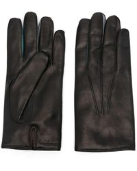 Paul Smith - Schwarze lammlederhandschuhe vollfinger-design - Lyst