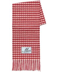 Marni - Double Check Wollen Sjaal Met Mohair - Lyst