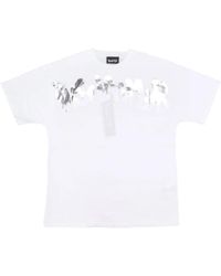 DISCLAIMER - Wit Logo Tee Zacht Katoenen T-Shirt - Lyst