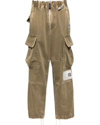 Maison Mihara Yasuhiro - Satijnen Cargobroek Met Grote Stiksels - Lyst