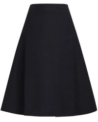 Marni - Falda midi con pliegues maxi - Lyst